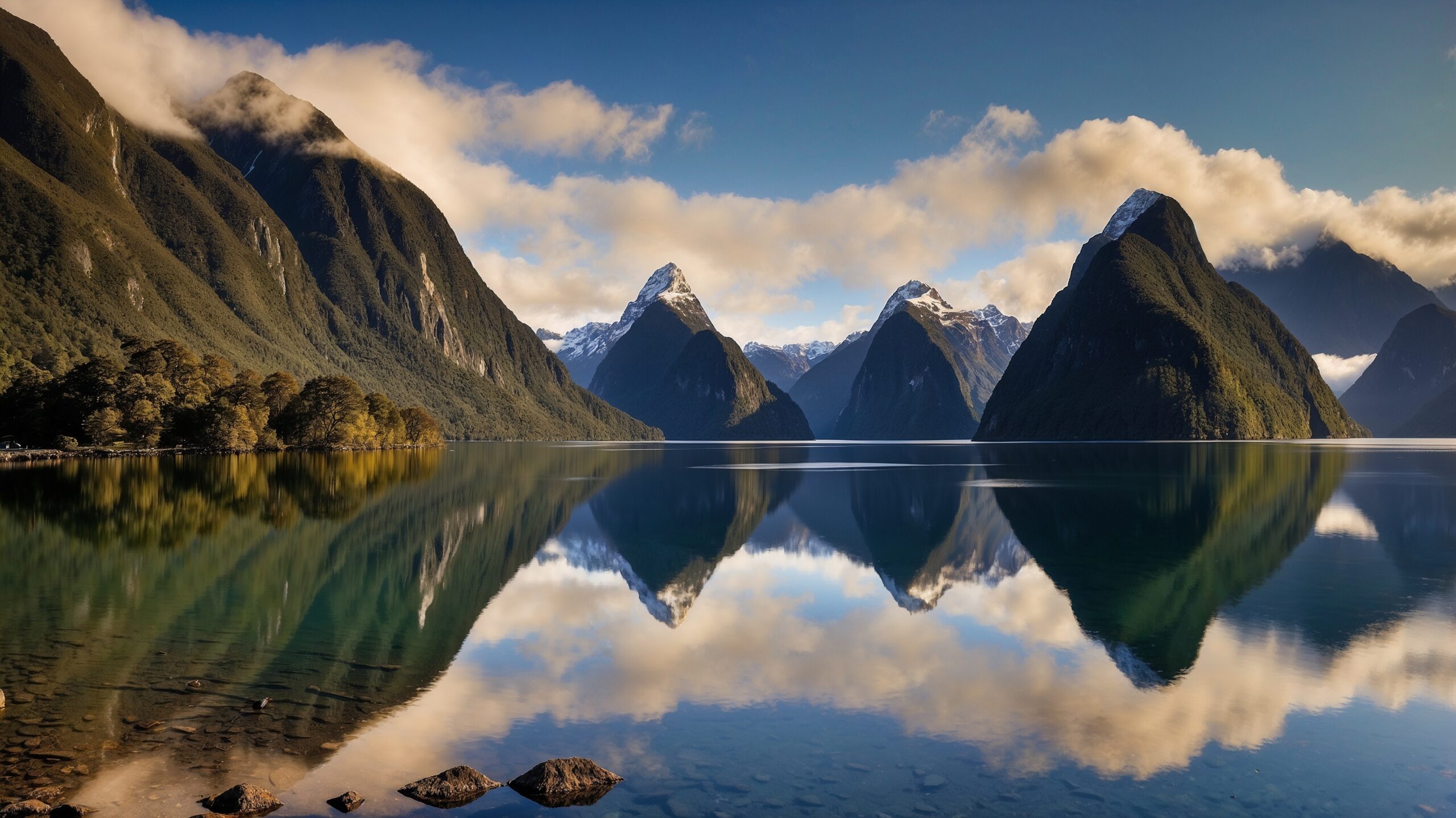 Milford Sound op het Zuidereiland van Nieuw-Zeeland