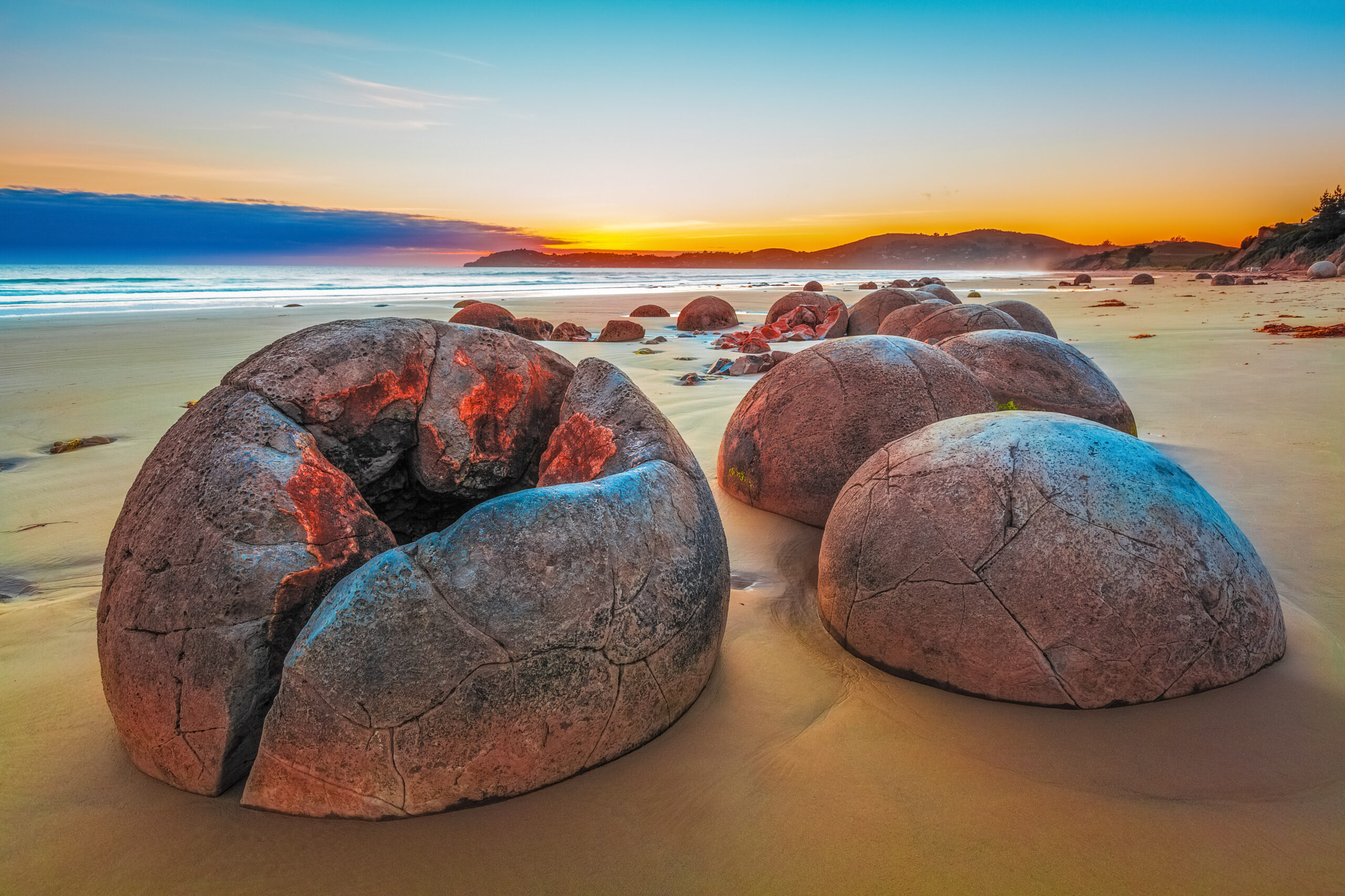 Moeraki Boulders - Nieuw-Zeeland
